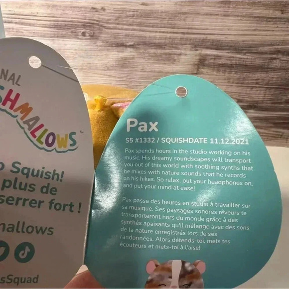 NWT Squishmallow 5" - Pax the Guinea Pig - Picture 5 of 5